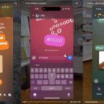 Daze Messaging App’s colourful interface