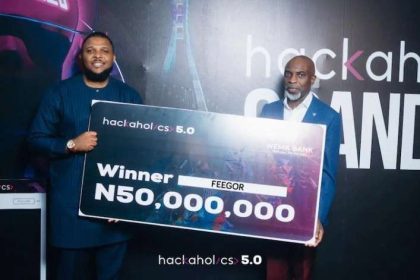 Feegor emerges winner of Wema Bank's Hackaholics 5.0, taking home the N50 million grand prize.