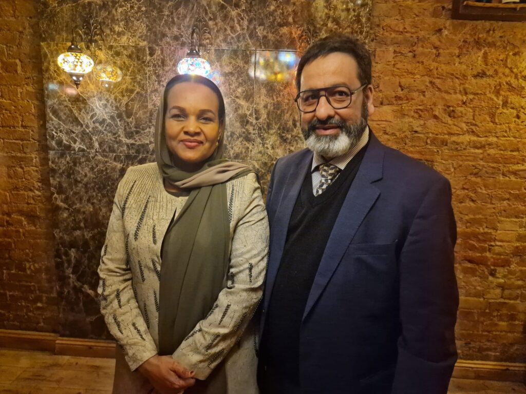 Dr. Dalvi with H.E Mariam Mwyini, the first lady of Zanzibar