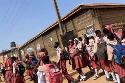Students of Community Secondary School, Adegbayi. Photo: Quadri Adejumo.